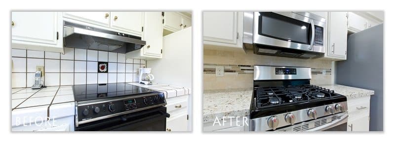 new microwave and stove.