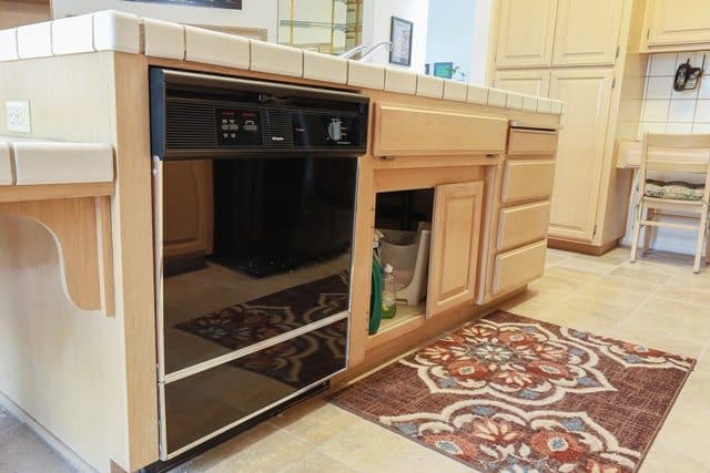 Dated kitchen remodel.