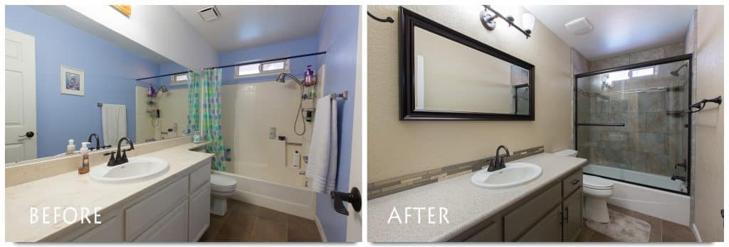 custom bathroom remodel in Modesto.