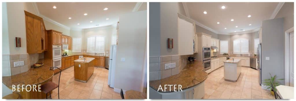 Large kitchen remodel completed.