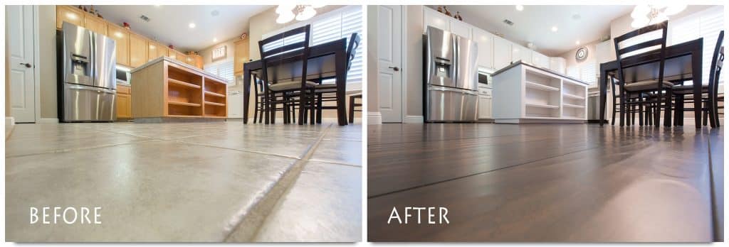 beautiful, new hardwood kitchen flooring.