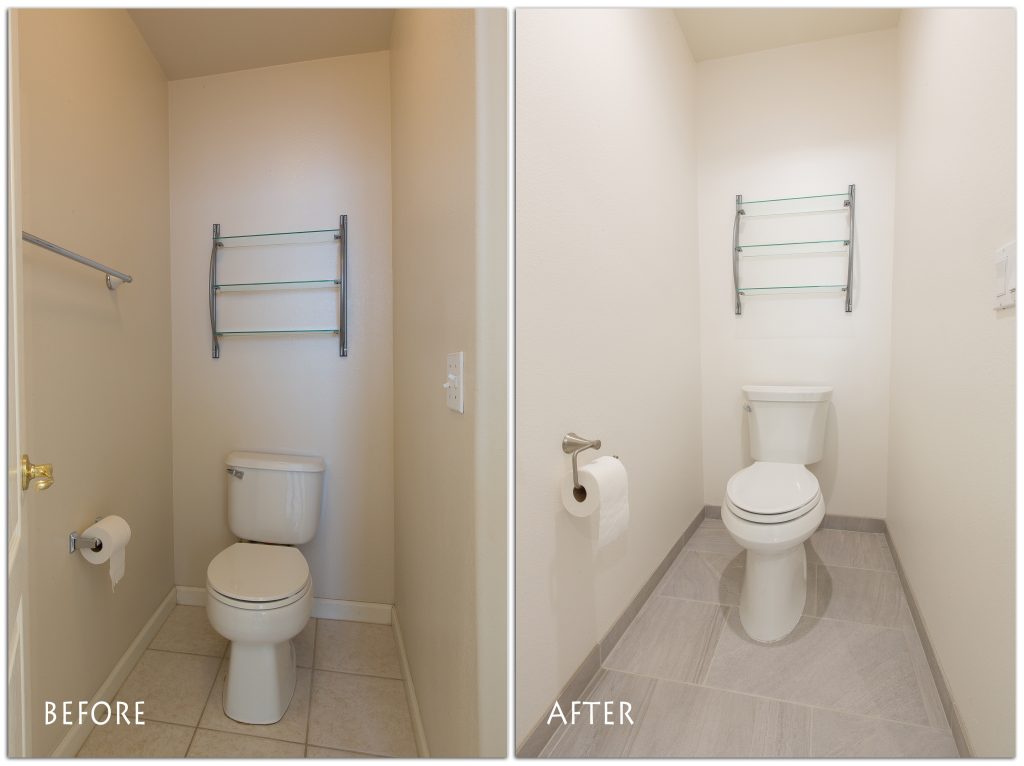 bathroom remodel before and after.