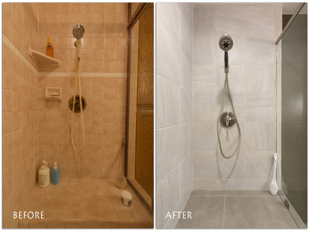 brand new shower renovation.