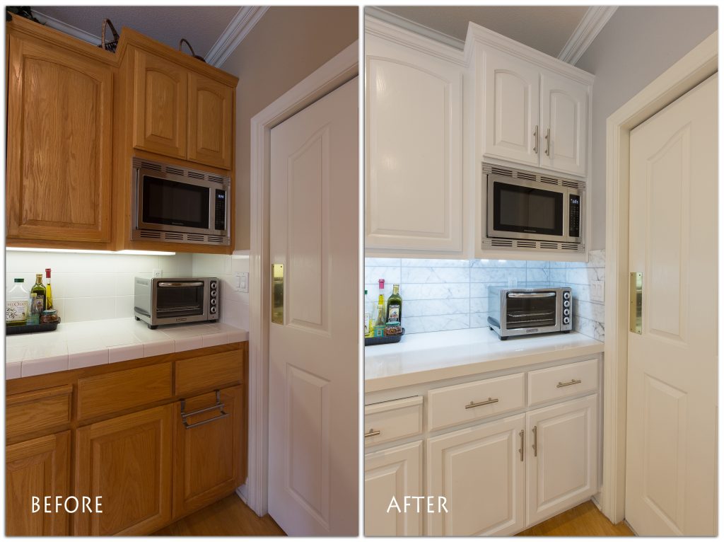 before and after kitchen remodel.