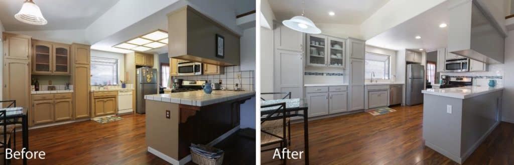 large kitchen remodel.