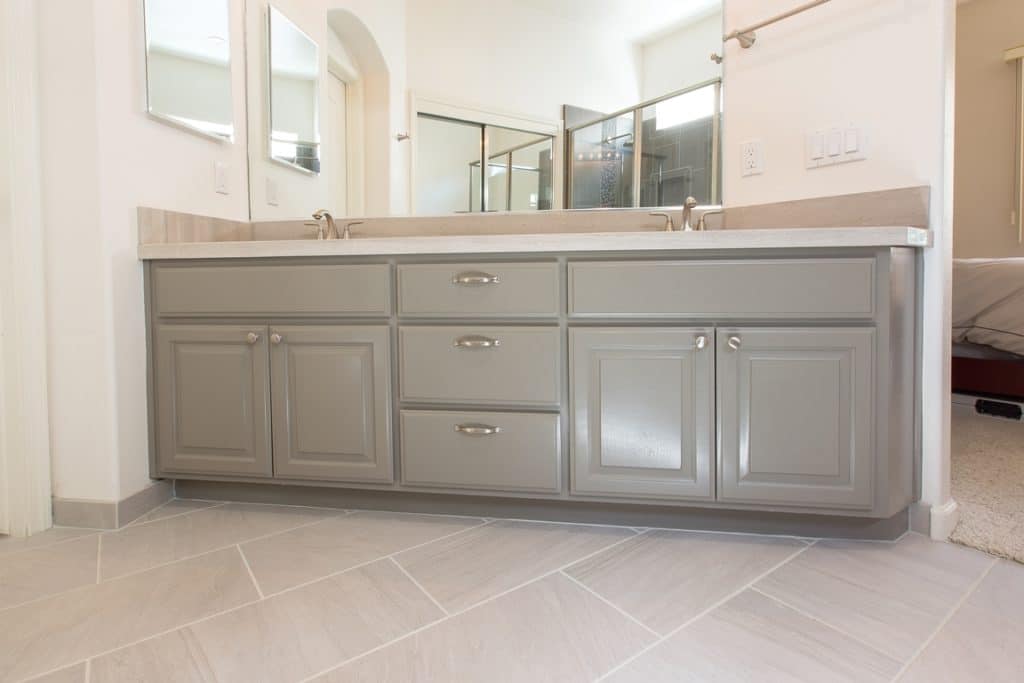 bathroom tile flooring.