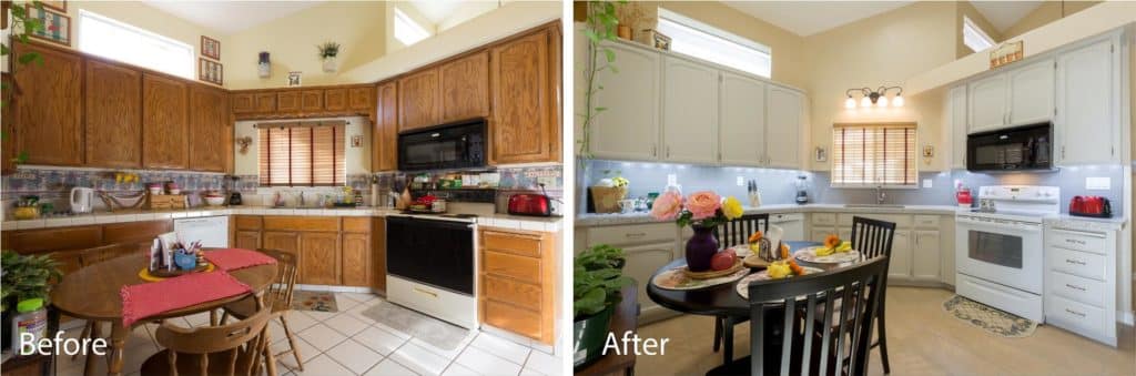 kitchen remodel before and after.