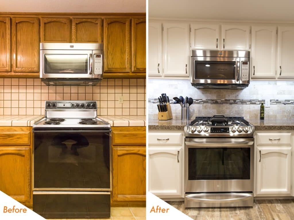 Beautiful kitchen remodel before and after pictures.
