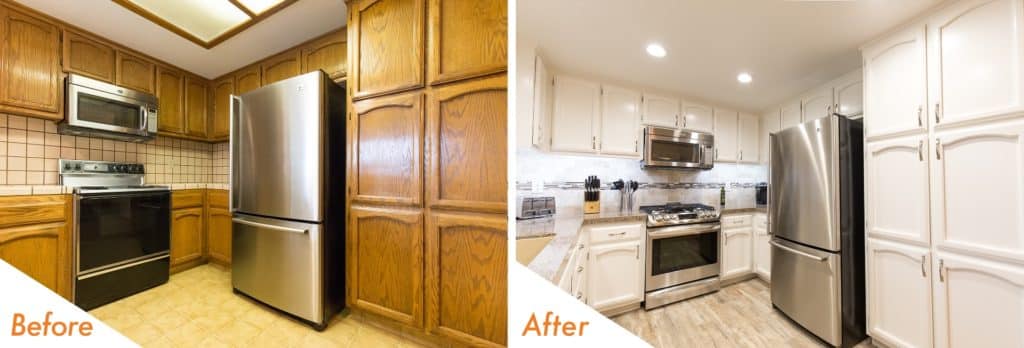 before and after kitchen remodel pictures.