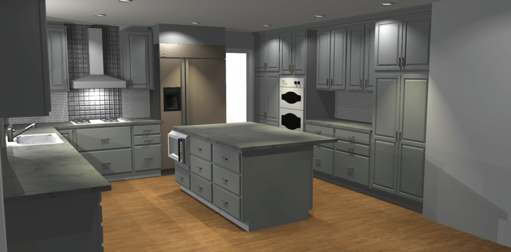 kitchen design blueprint.