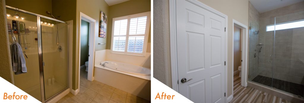 bathroom remodel in Brentwood.