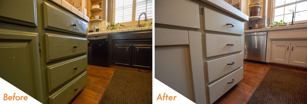 Refinished cabinets in Turlock.
