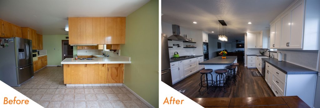 Open Concept kitchen remodel.