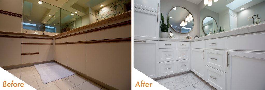 Before and After Cabinets.