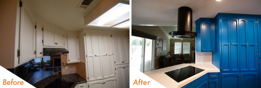 Before and After Contemporary Kitchen Remodel.