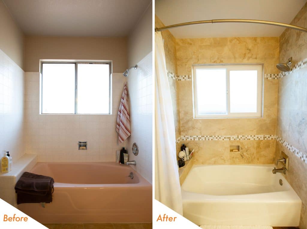 bath tub and shower renovation.