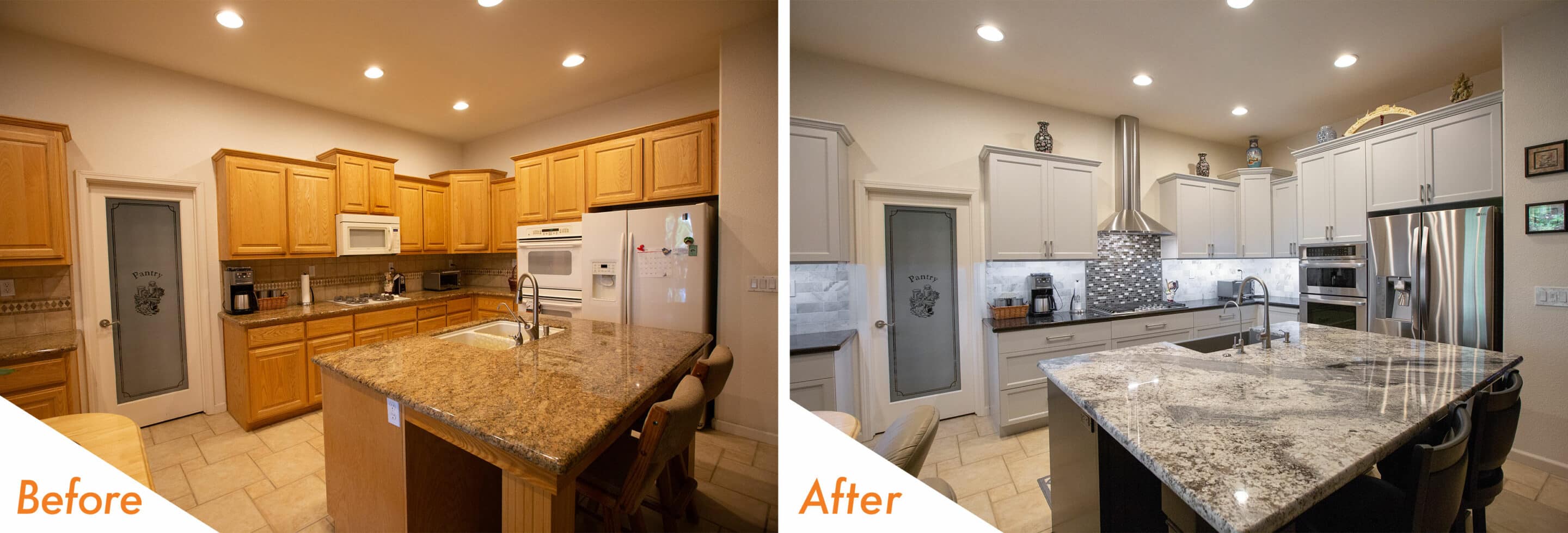 Before & After Custom Kitchen