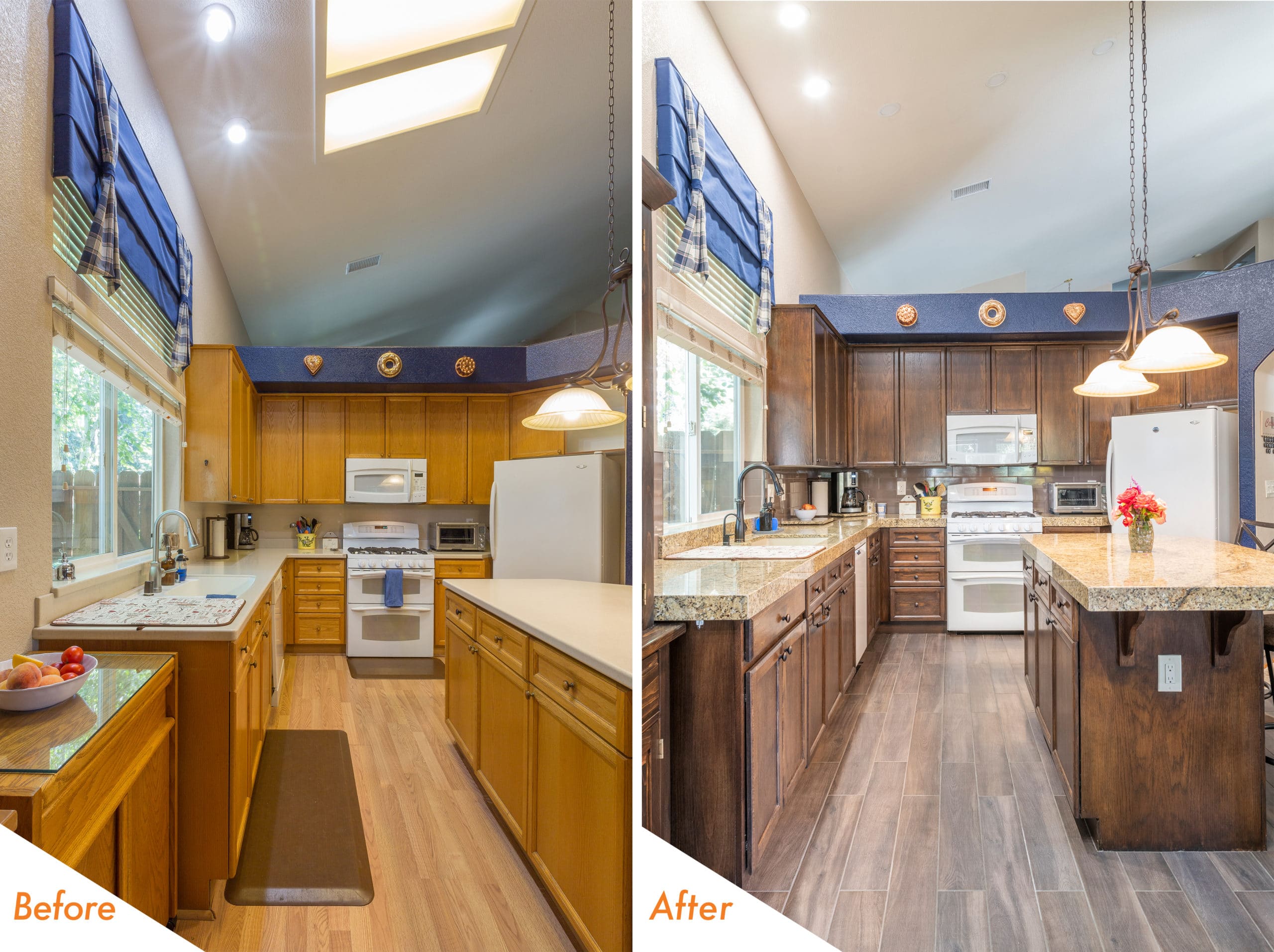 Traditional Kitchen Renovation in Modesto kC Center Court Drive